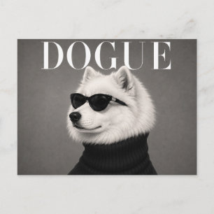 Samojede Luxus-Mode-Editorial Postkarte