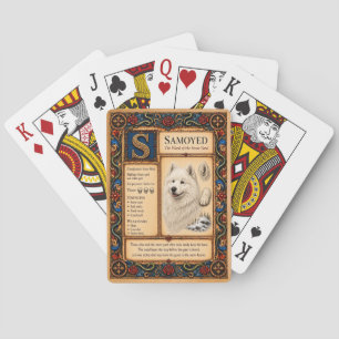 Samojede, mittelalterliche Bestiarien-Kunst Spielkarten