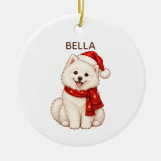 Samojede personalisierter Weihnachtsschmuck