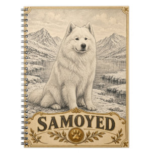 Samojede, Vintage Heritage Hund Notizblock