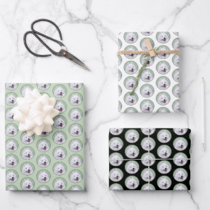 Samojeden-Malerei - Süße originelle Hundekunst Geschenkpapier Set