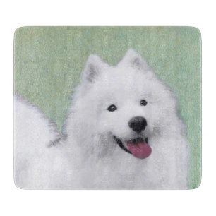 Samojedengemälde - Süße originelle Hundekunst Schneidebrett