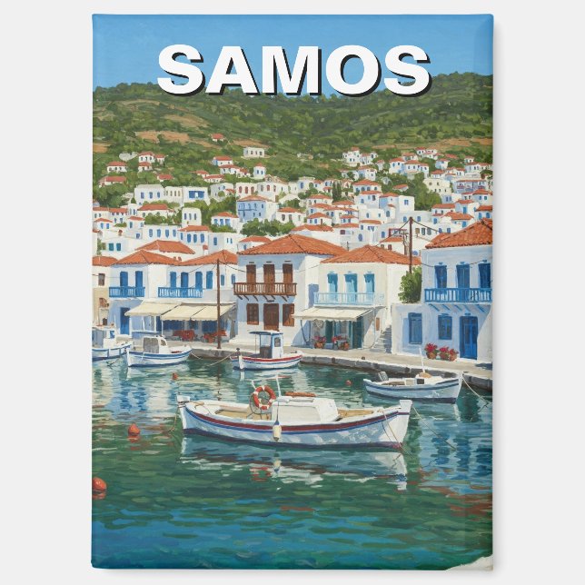 Samos Griechenland Reisen Magnet (Vorderseite)