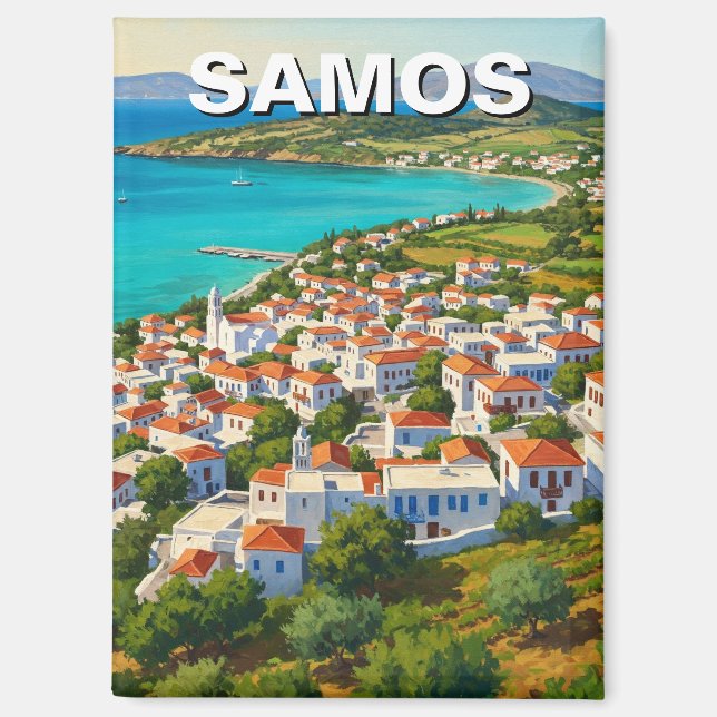 Samos Griechenland Reisen Magnet (Vorderseite)
