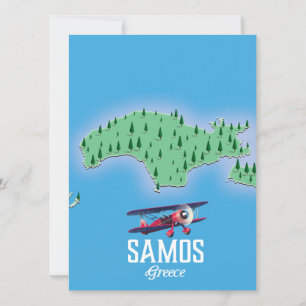 Samos Griechische Inselkarte