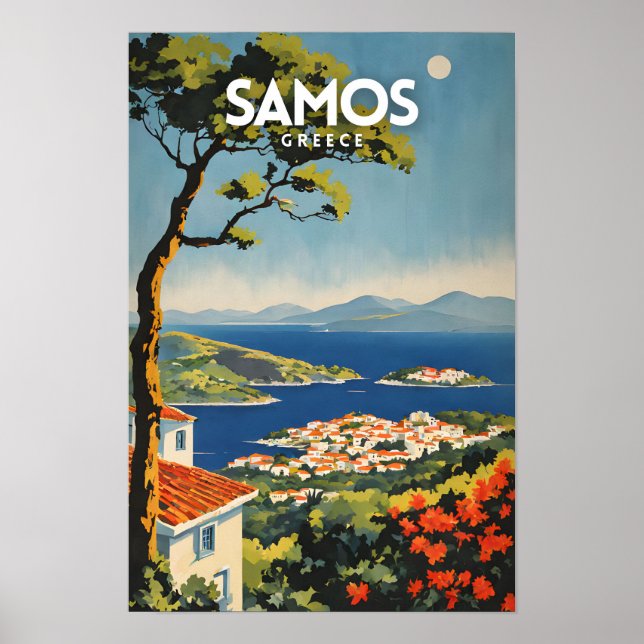 Samos Reiseplakat Poster (Vorne)
