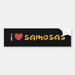 Samosa Liebe Autoaufkleber