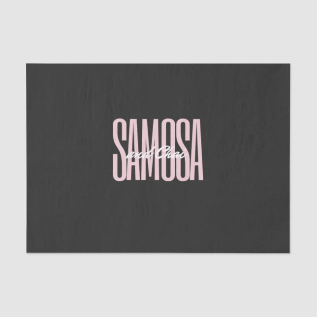 Samosa und Chai T - Shirt Seidenpapier (Vorderseite)