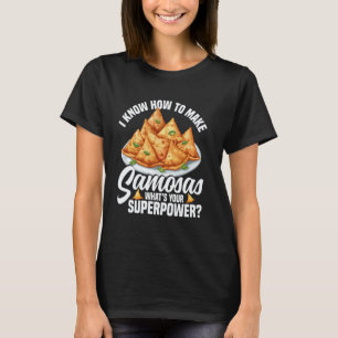 Samosas Essen Samosa Herstellung Indian Foodie Veg T-Shirt