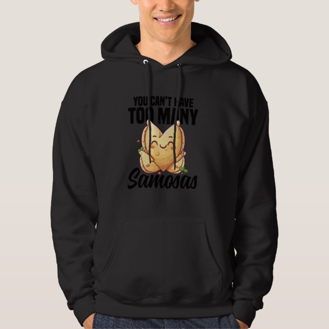 Samosas Fan Indian Cuisine Food Mahlzeit Speise Ve Hoodie (Vorderseite)