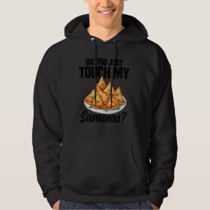 Samosas machen indische Lebensmittel Vegan gefrore Hoodie