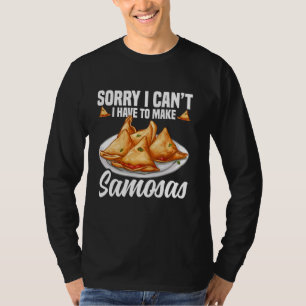 Samosas Maker Samosa Feinschmecker indische Küche T-Shirt