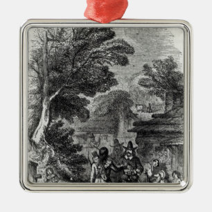 Samoset, der indische Besucher Ornament Aus Metall