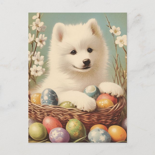 Samotische Vintage Ostern Postkarte (Vorderseite)