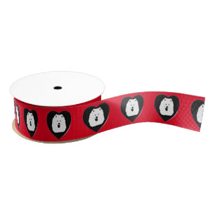 Samoyed 1,5" W Ribbon (Match giftwrap & tags sep. Ripsband