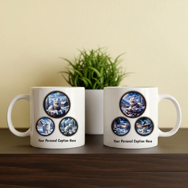 Samoyed 6-Image Coffee Tasse Design (Von Creator hochgeladen)