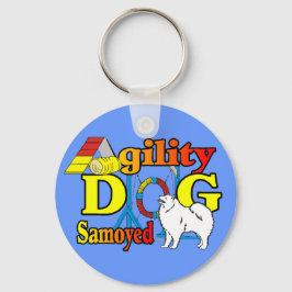 Samoyed Agility Geschenke Schlüsselanhänger