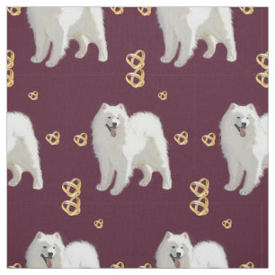 Samoyed Anniversary Pattern Stoff