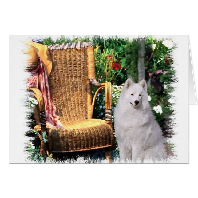 Samoyed Art Geschenke (Vorderseite (Horizontal))