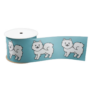 Samoyed Cartoon Dog Satinband