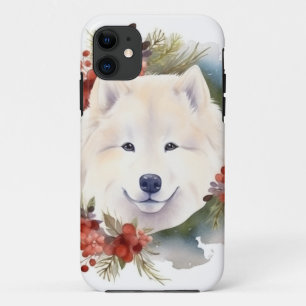 Samoyed Christmas Wreath Festivals Case-Mate iPhone Hülle