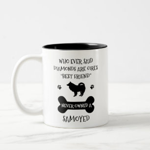 Samoyed Dog Best Friend Zweifarbige Tasse