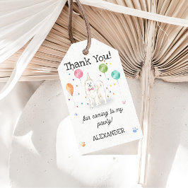 Samoyed Dog Birthday Vielen Dank für Ihr Geschenk  Geschenkanhänger