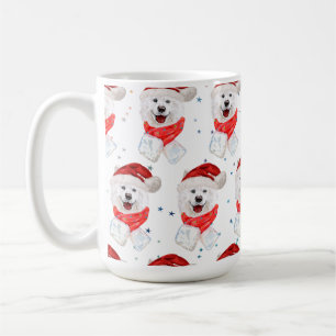 Samoyed Dog Breed Weihnachtsstars Kaffeetasse