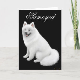 Samoyed Dog Greeting Card Karte