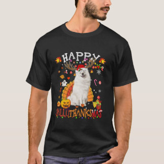 Samoyed Dog Halloween Weihnachtshund Happy Halloth T-Shirt