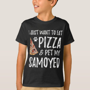 Samoyed Dog Lover Pizza Funny Dog Mama Geschenk T-Shirt