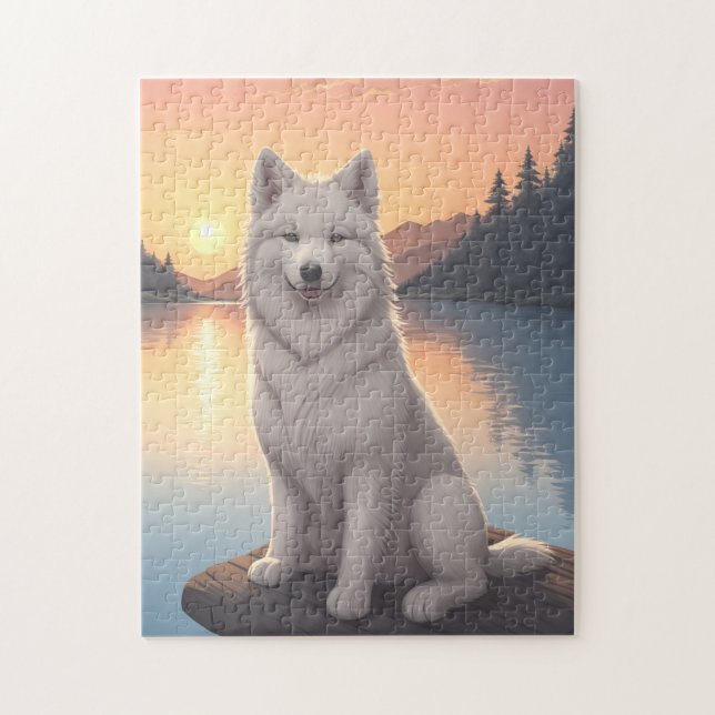 Samoyed Dog   Puzzle (Vertikal)
