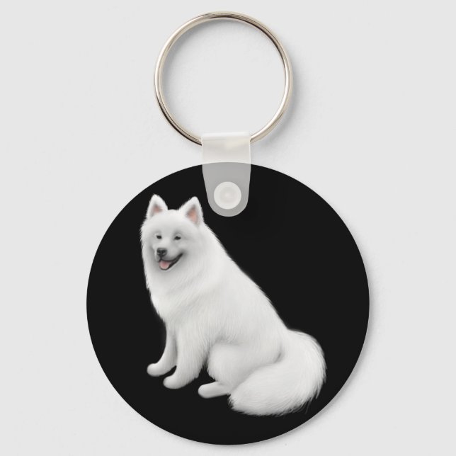 Samoyed Dog Schlüsselanhänger (Vorderseite)