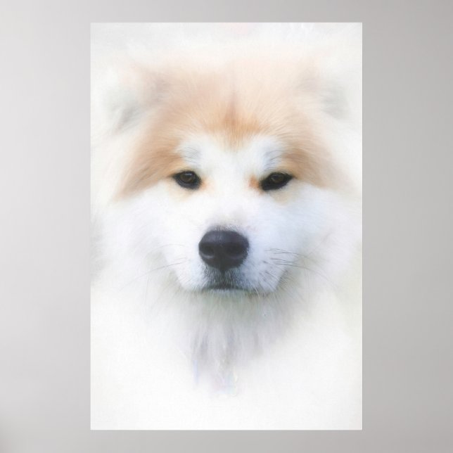 SAMOYED DOG "SNOW KING" POSTER (Vorne)