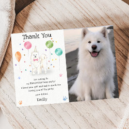 Samoyed Dog Welpe Hund Geburtstag Danke Karte