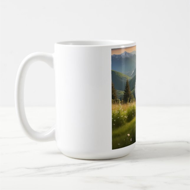 Samoyed Elegante Coffee Tasse (Links)