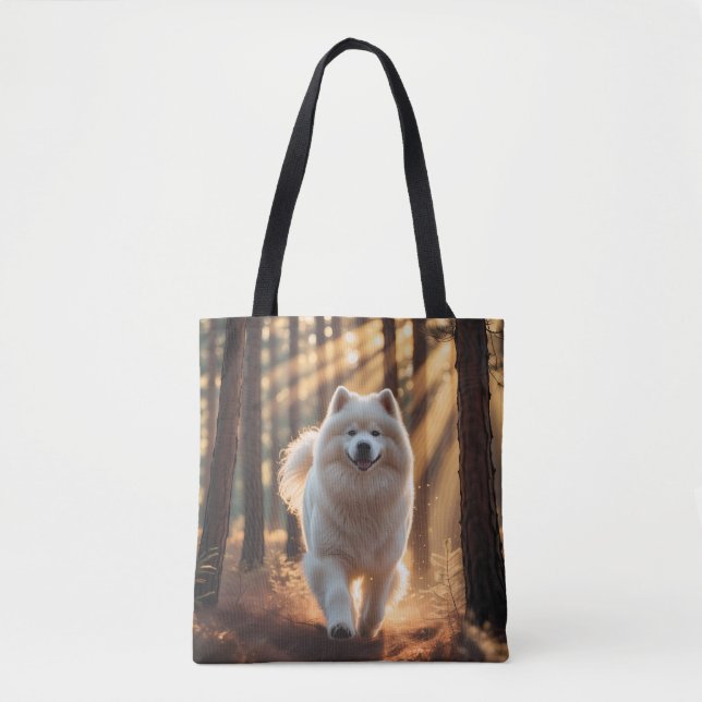 Samoyed Elegante Shoulder Tote Bag (Vorderseite)