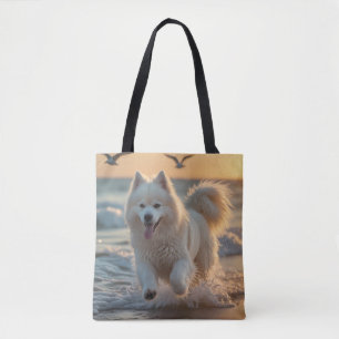 Samoyed Elegante Shoulder Tote Bag