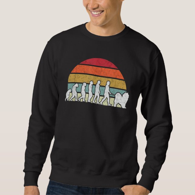 Samoyed Evolution Nordic Sled Dog Samoyed Sweatshirt (Vorderseite)