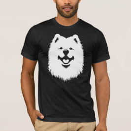 Samoyed-Fan-Ausrüstung: Pop-Art-Jersey-Stil T-Shirt