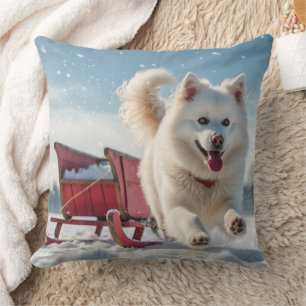Samoyed Festivals Weihnachten Kissen