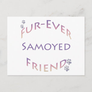 Samoyed Furever Friend Postkarte
