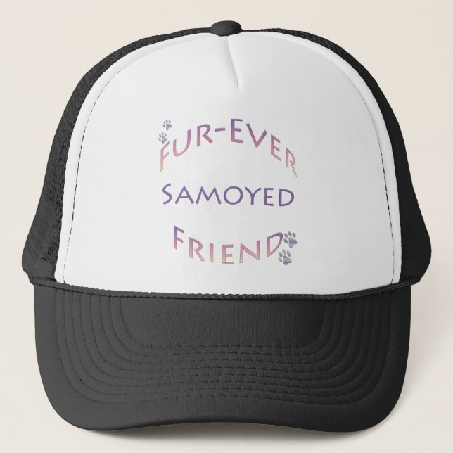 Samoyed Furever Friend Truckerkappe (Vorderseite)