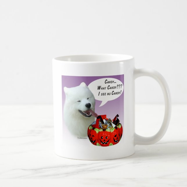 Samoyed Halloween Candy Tasse (Rechts)