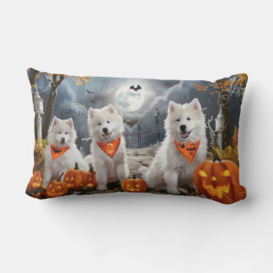 Samoyed Halloween Spooky Lendenkissen