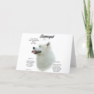 Samoyed History Design Karte