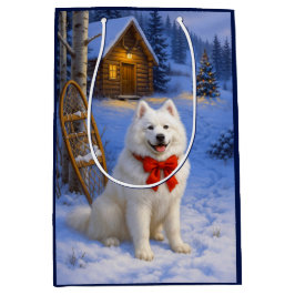 Samoyed Holiday  Mittlere Geschenktüte