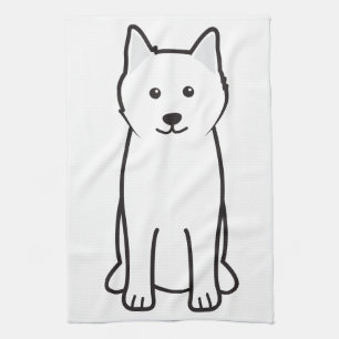 Samoyed-HundeCartoon Handtuch