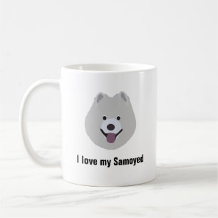 Samoyed-Hundekaffee-Tasse - i-Liebe meine Kaffeetasse