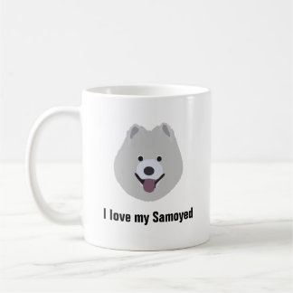Samoyed-Hundekaffee-Tasse - i-Liebe meine Kaffeetasse